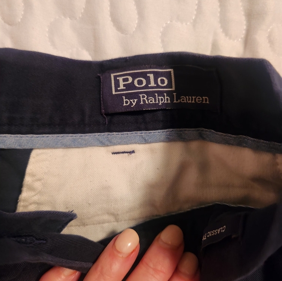 Polo By Ralph Lauren Men's Deep Black Flat Front Shorts - Picture 5 of 7